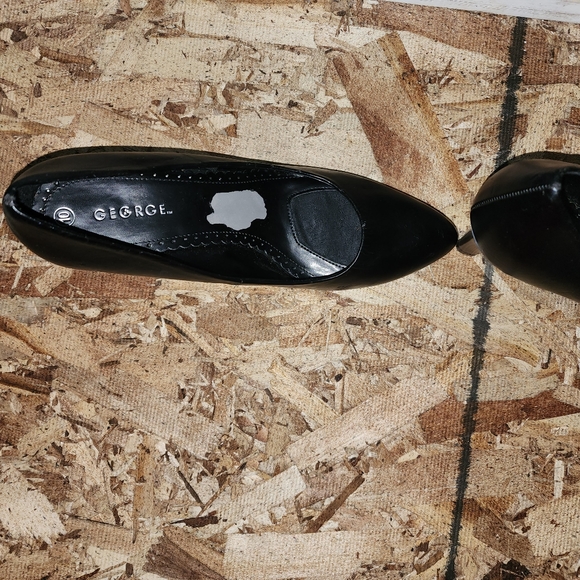 GEORGE Stiletto 3.5 inch Heels Women's Pointed Toe (BLACK) - SIZE 10 - Picture 7 of 7